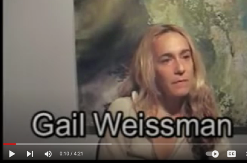 image from video interview with Gail Weissman