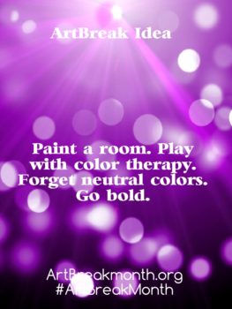 Art Break Idea. Paint a room.