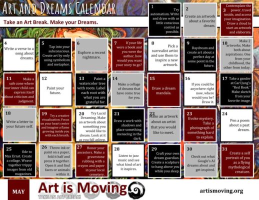 Art and Dreams Calendar by Art is Moving